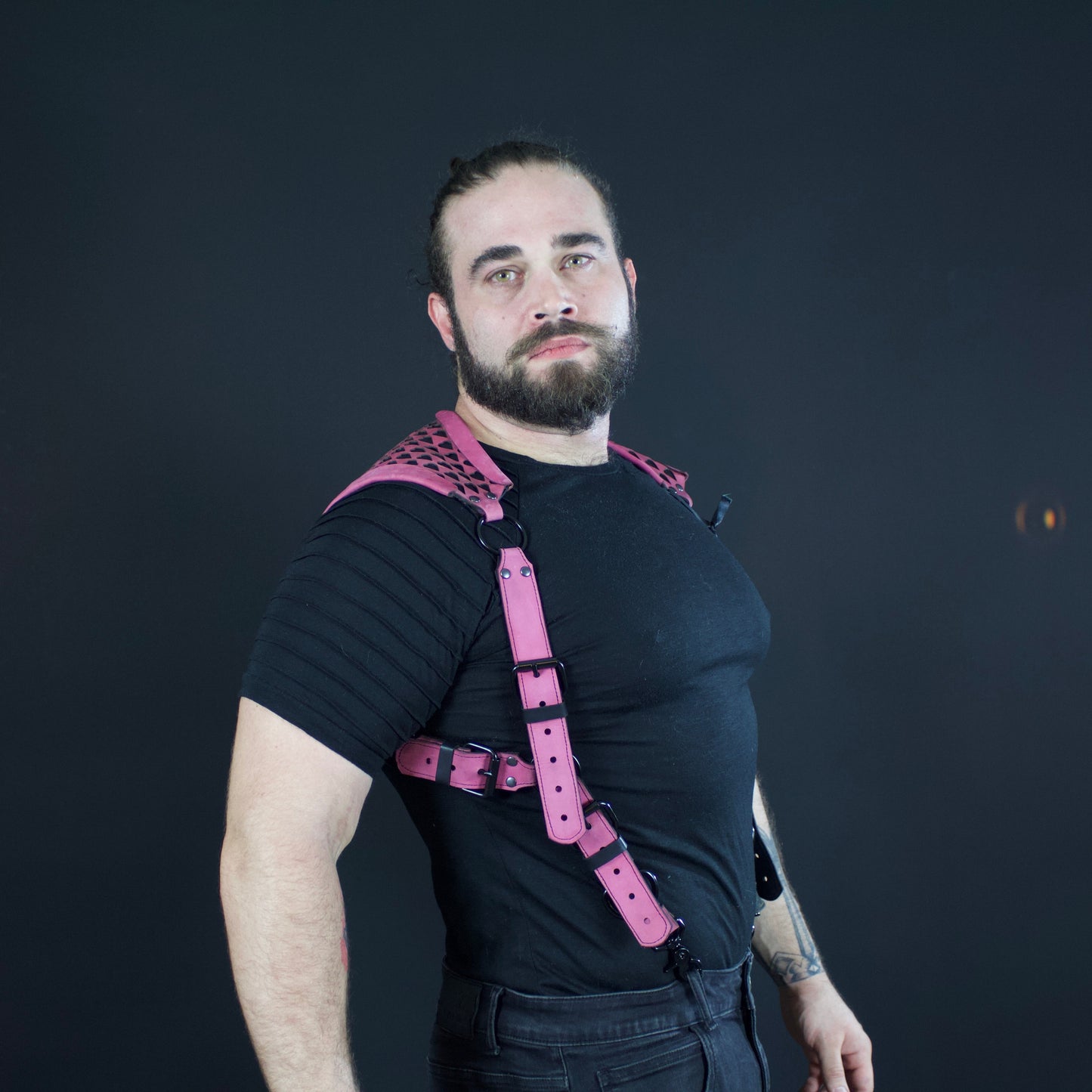 Heart Cutout Leather Harness
