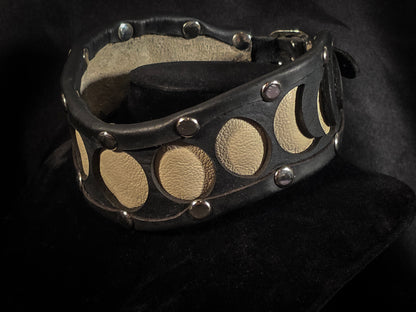 Moon Phases Leather Collar