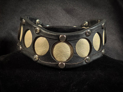 Moon Phases Leather Collar