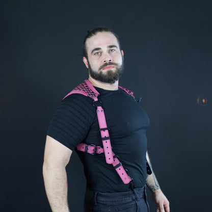 Heart Cutout Leather Harness