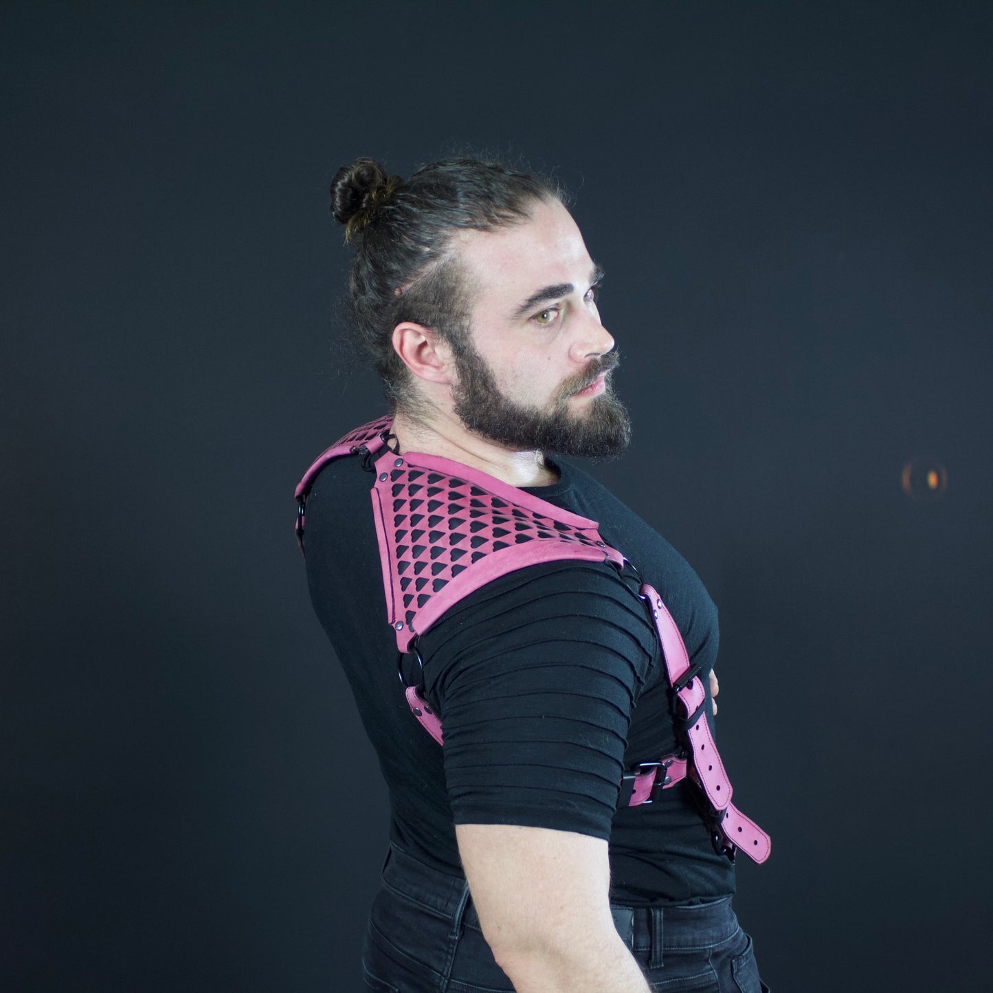 Heart Cutout Leather Harness