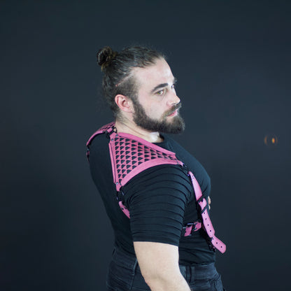 Heart Cutout Leather Harness