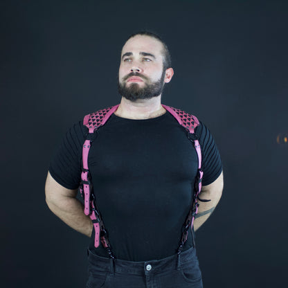 Heart Cutout Leather Harness