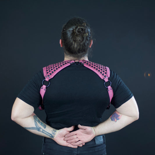 Heart Cutout Leather Harness