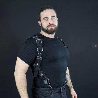 Black Leather Harness